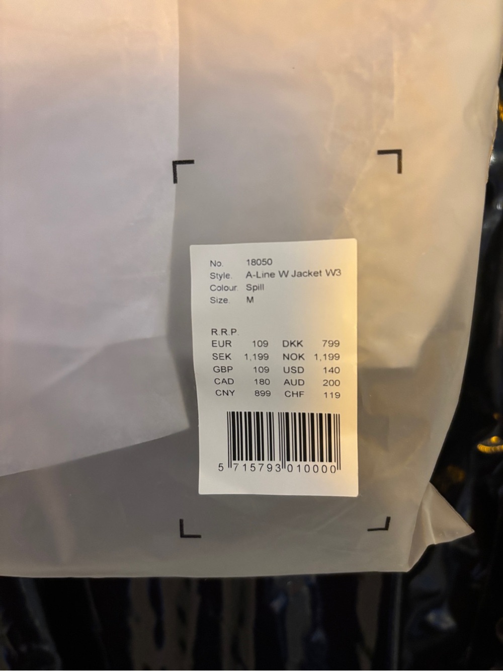 Rains A-Line Women’s Jacket, Spill - Picture 7 of 14
